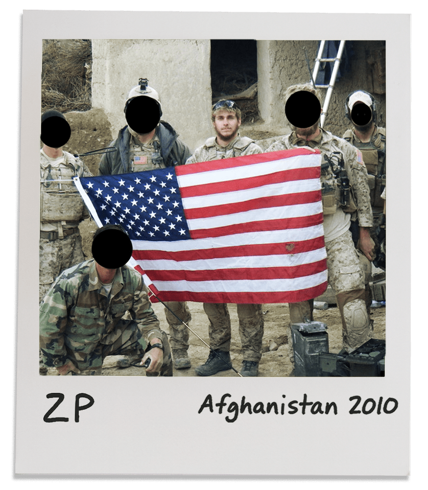 Tribe Equipment Founder and Team with American Flag